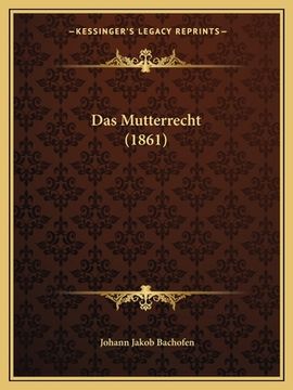 portada Das Mutterrecht (1861) (in German)