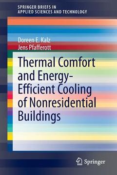 portada Thermal Comfort and Energy-Efficient Cooling of Nonresidential Buildings (en Inglés)