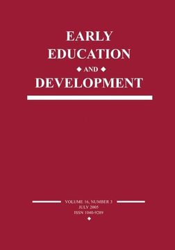 portada Early Education and Development: A Special Issue of Early Education and Development (en Inglés)