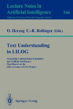 portada text understanding in lilog (en Inglés)
