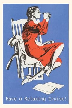portada Vintage Journal Woman with Binoculars Postcard (en Inglés)