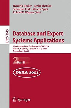 portada Database and Expert Systems Applications: 25Th International Conference, Dexa 2014, Munich, Germany, September 1-4, 2014. Proceedings, Part ii (Lecture Notes in Computer Science) (en Inglés)