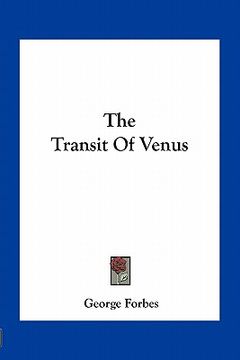 portada the transit of venus (in English)