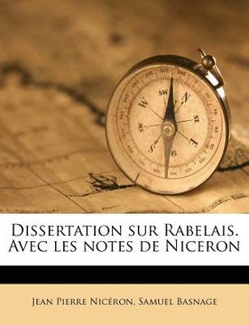 portada Dissertation sur Rabelais. Avec les notes de Niceron (in French)