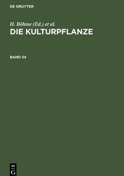 portada Die Kulturpflanze. Band 24 (in German)
