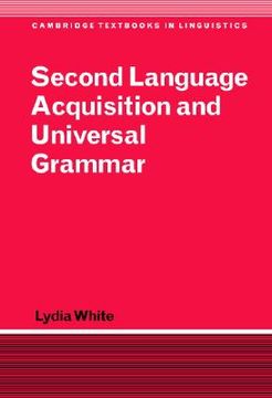 portada Second Language Acquisition and Universal Grammar Paperback (Cambridge Textbooks in Linguistics) (en Inglés)