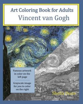 portada Art Coloring Book for Adults: Vincent van Gogh (in English)