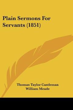 portada plain sermons for servants (1851) (en Inglés)