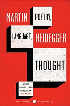 portada Poetry Language Thought (Harper Perennial Modern Thought) (in English)