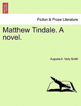 portada matthew tindale. a novel. vol. iii (en Inglés)