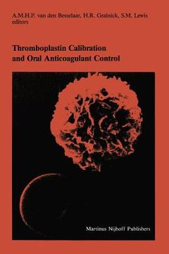 portada Thromboplastin Calibration and Oral Anticoagulant Control (en Inglés)