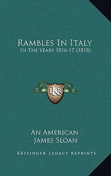 portada rambles in italy: in the years 1816-17 (1818) (in English)