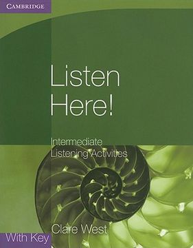 portada listen here!: intermediate listening activities with key