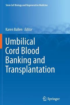 portada Umbilical Cord Blood Banking and Transplantation (en Inglés)