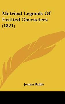 portada metrical legends of exalted characters (1821) (en Inglés)