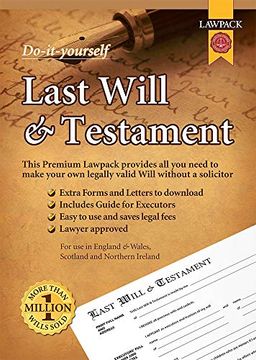 portada Premium Last Will Testament kit (en Inglés)