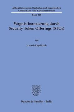 portada Wagnisfinanzierung Durch Security Token Offerings (Stos). (in German)