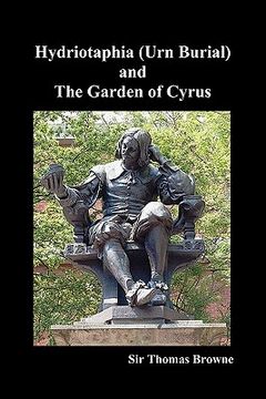 portada hydriotaphia (urn burial) and the garden of cyrus (en Inglés)