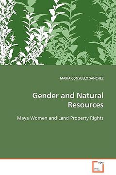 portada gender and natural resources