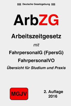 portada ArbZG: Arbeitszeitgesetz (en Alemán)