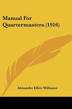 portada manual for quartermasters (1916) (en Inglés)
