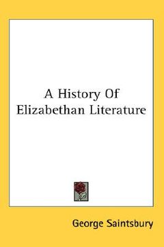 portada a history of elizabethan literature