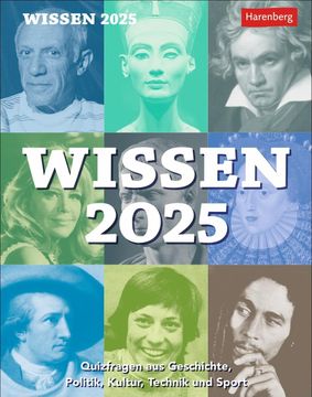 portada Wissen Tagesabreißkalender 2025 - Quizfragen aus Geschichte, Politik, Kultur, Technik und Sport