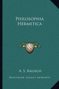 portada philosophia hermetica (en Inglés)