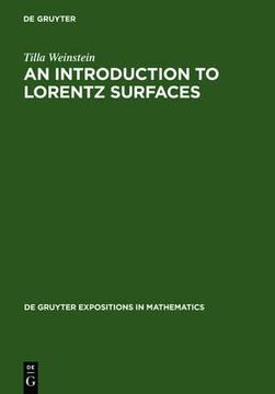 portada an introduction to lorentz surfaces (en Inglés)