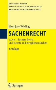 portada Sachenrecht: Band 1: Sachen, Besitz Und Rechte an Beweglichen Sachen (en Alemán)