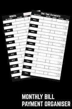 portada Monthly Bill Payment Organiser: Budget Monthly Bills & Expenses With This Money Tracker with a Simple Home Budget Spreadsheet Layout (en Inglés)
