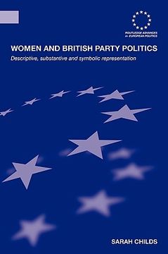 portada women and british party politics: descriptive, substantive and symbolic representation (en Inglés)