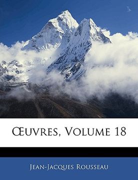 portada OEuvres, Volume 18 (in French)