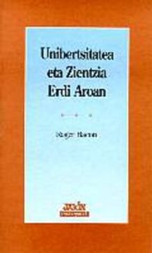 portada Unibertsitatea eta Zientzia Erdi Aroan (Irakurgaiak) (in Basque)
