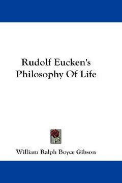 portada rudolf eucken's philosophy of life (en Inglés)