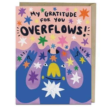 portada 6 Pack Barry lee for em & Friends Gratitude Overflows Thank you Card