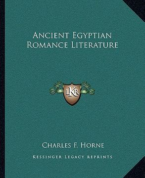 portada ancient egyptian romance literature (en Inglés)