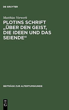 portada Plotins Schrift ""Über den Geist, die Ideen und das Seiende"". Enneade v 9 [5] (in German)