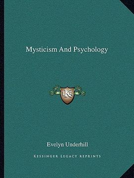 portada mysticism and psychology (en Inglés)
