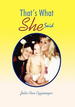 portada that`s what she said (in English)