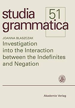 portada Investigation Into the Interaction Between the Indefinites and Negation (in German)