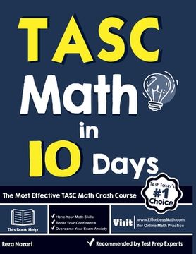 portada TASC Math in 10 Days: The Most Effective TASC Math Crash Course