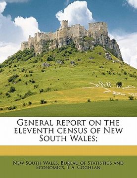 portada general report on the eleventh census of new south wales; (en Inglés)