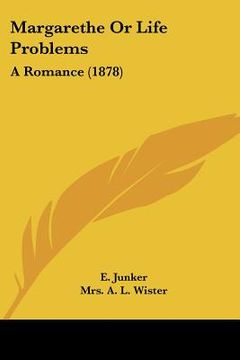 portada margarethe or life problems: a romance (1878)