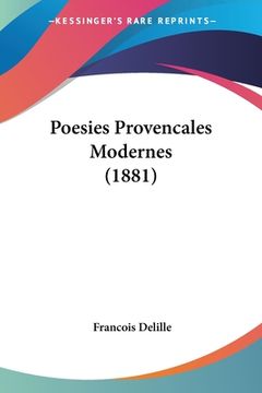 portada Poesies Provencales Modernes (1881) (in French)
