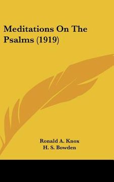 portada meditations on the psalms (1919) (en Inglés)