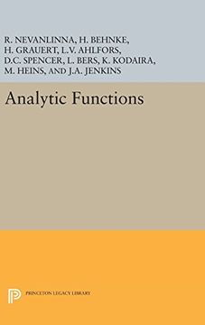 portada Analytic Functions (Princeton Legacy Library) (en Inglés)