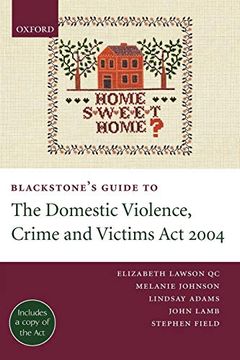 portada Blackstone's Guide to the Domestic Violence, Crime and Victims act 2004 (Blackstone's Guides) (en Inglés)