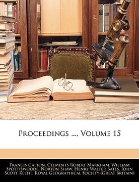portada proceedings ..., volume 15 (in English)