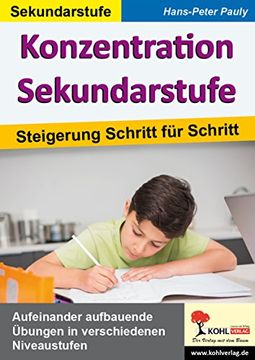 portada Konzentration Sekundarstufe: Steigerung Schritt für Schritt (in German)